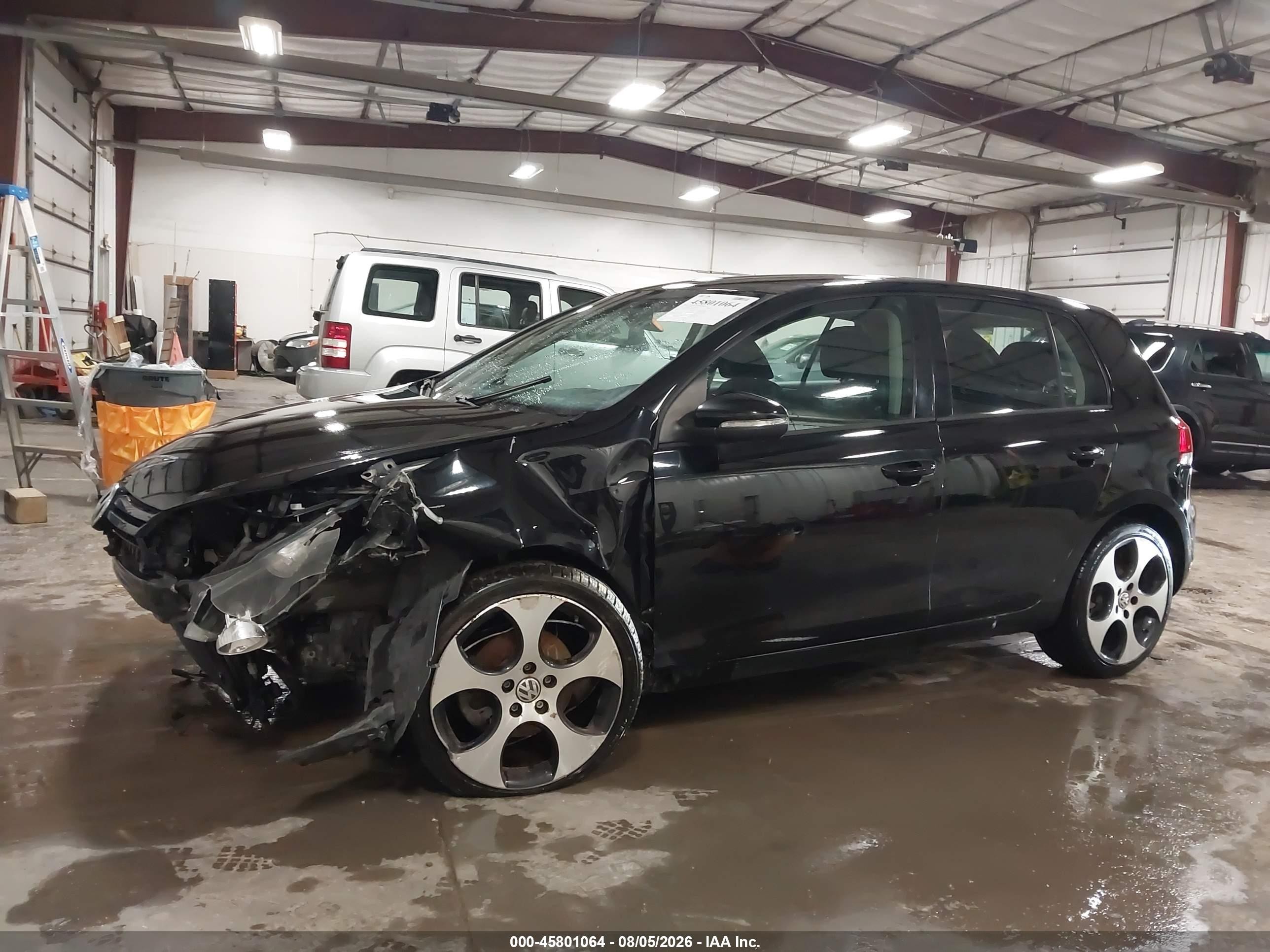 2012 Volkswagen Golf 2.5l 4-door Black vin: WVWDA7AJXCW287072