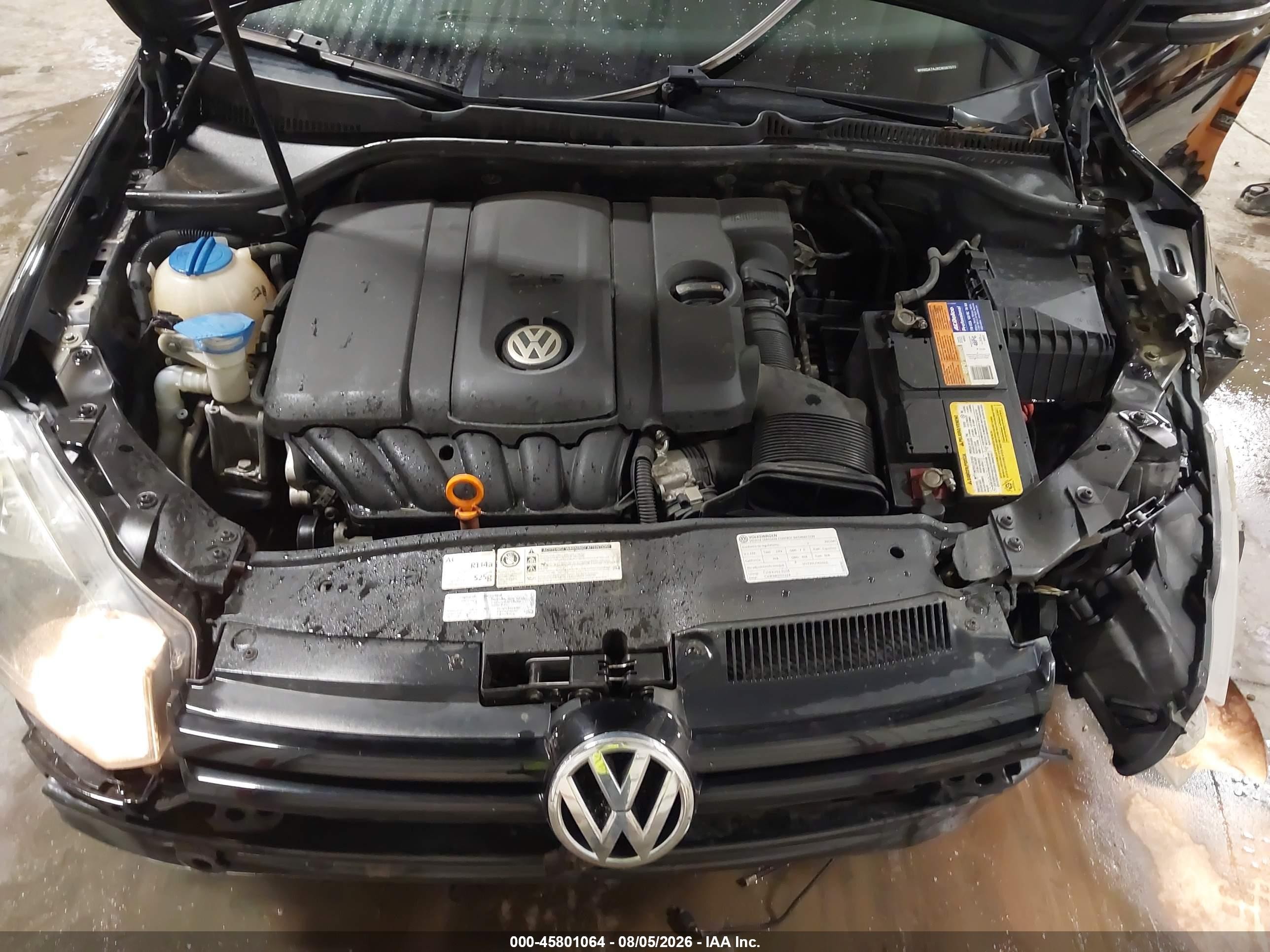 2012 Volkswagen Golf 2.5l 4-door Black vin: WVWDA7AJXCW287072