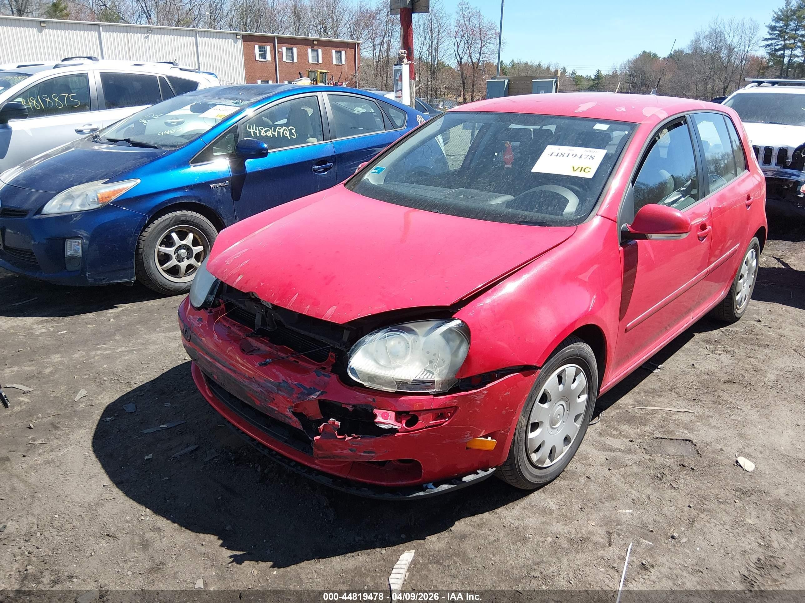 2008 Volkswagen Rabbit S Red vin: WVWDA91K08W156194