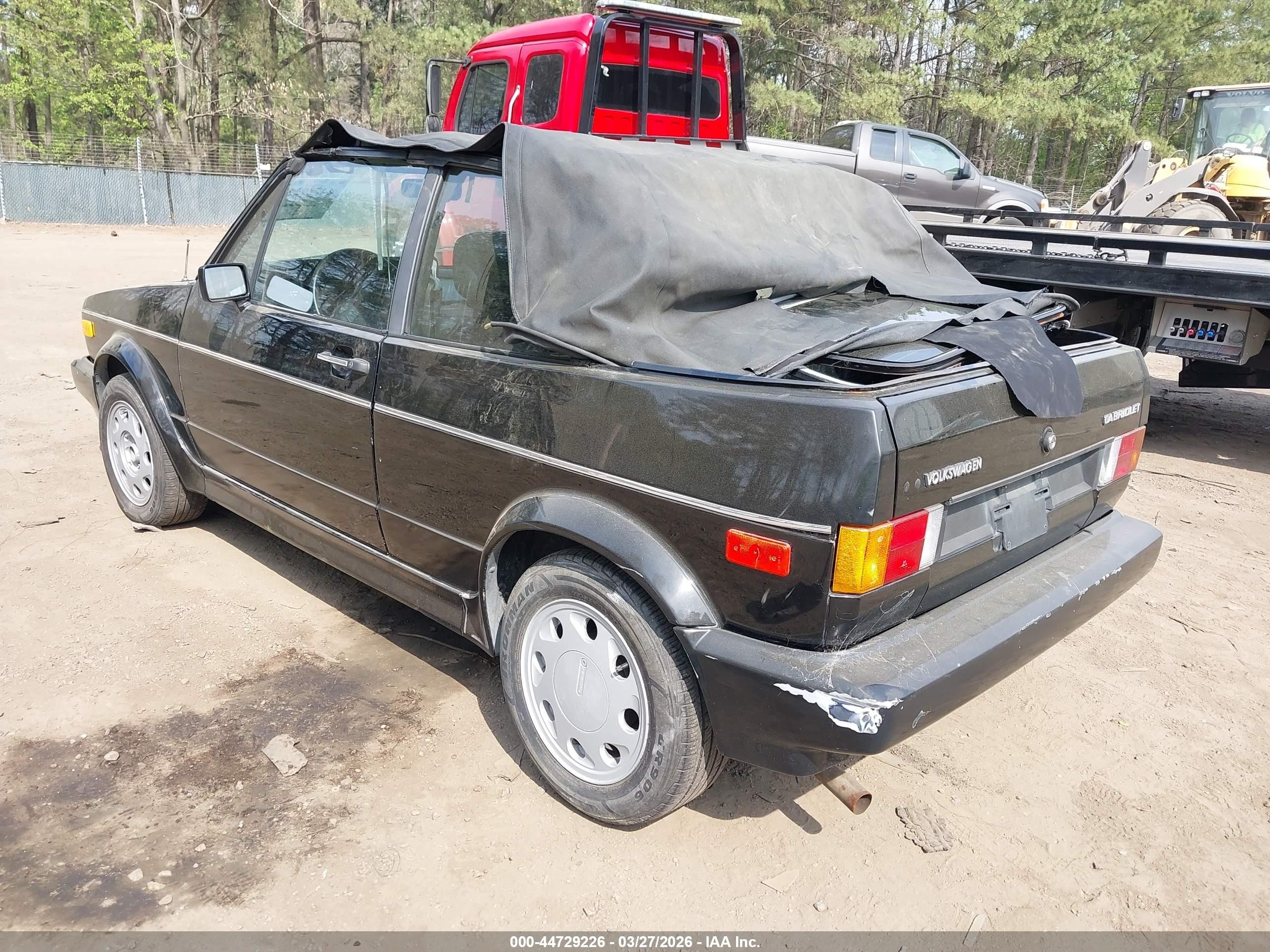 1991 Volkswagen Cabriolet Carat Black vin: WVWDB515XMK009043