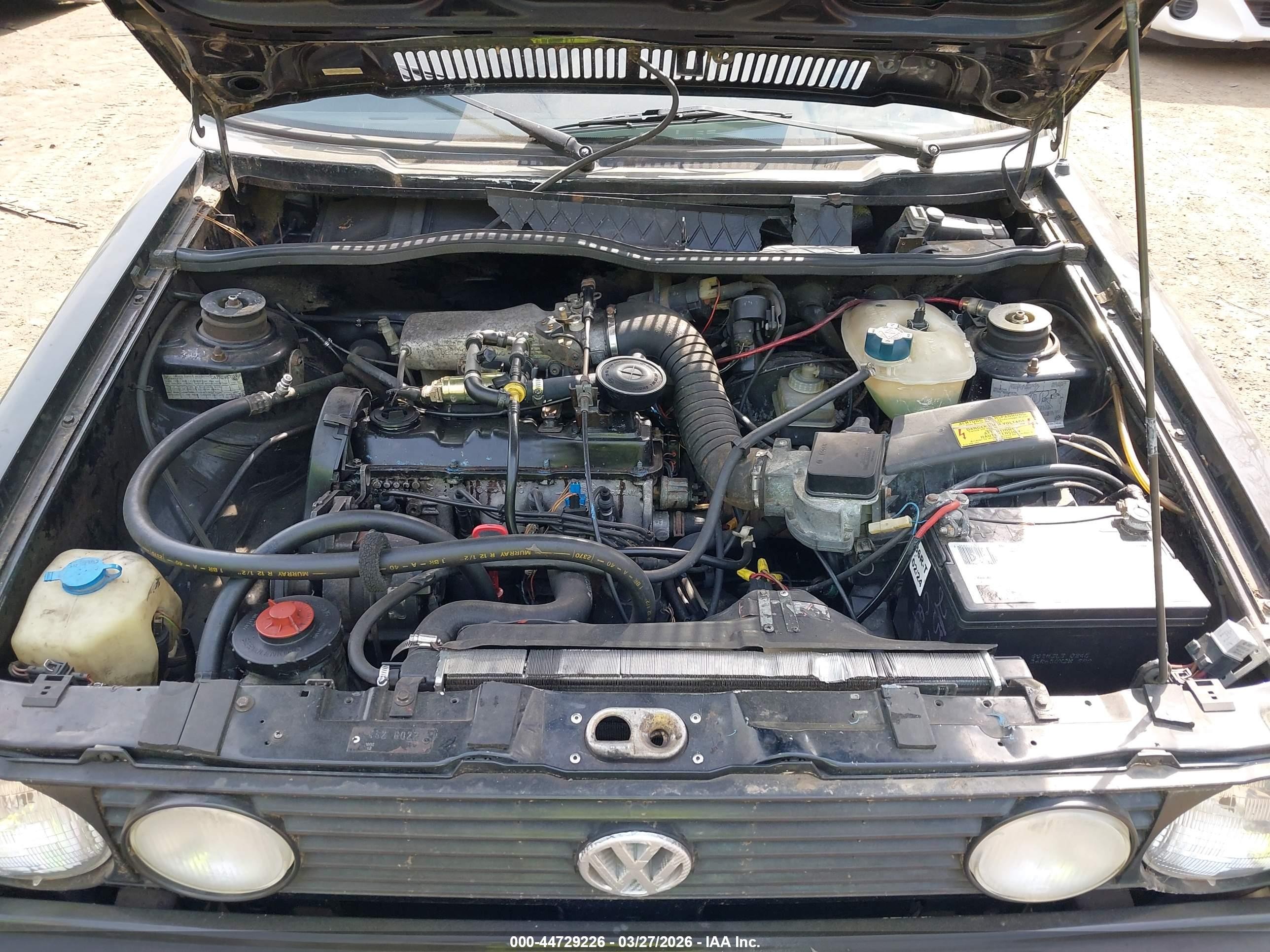 1991 Volkswagen Cabriolet Carat Black vin: WVWDB515XMK009043