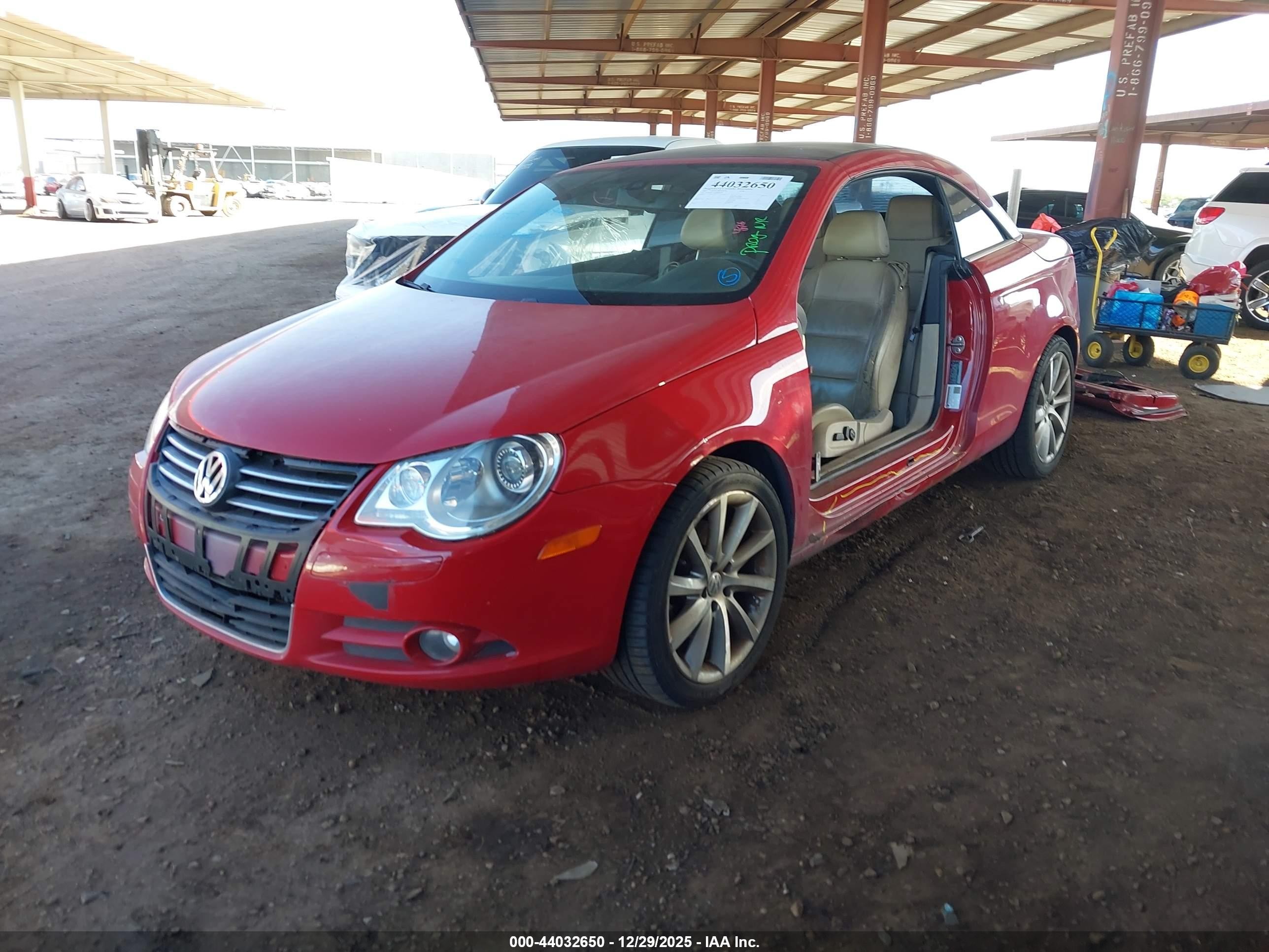2007 Volkswagen Eos 3.2l Maroon vin: WVWDB71F67V029944