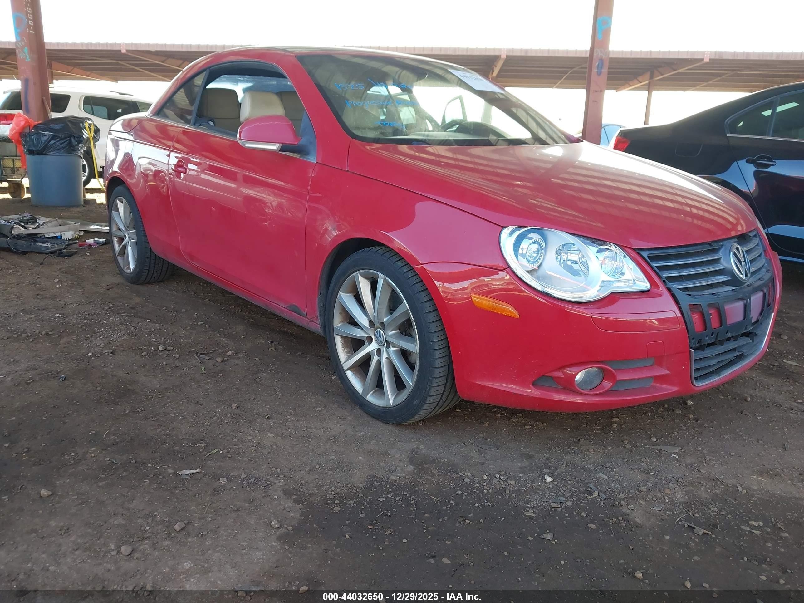 2007 Volkswagen Eos 3.2l Maroon vin: WVWDB71F67V029944