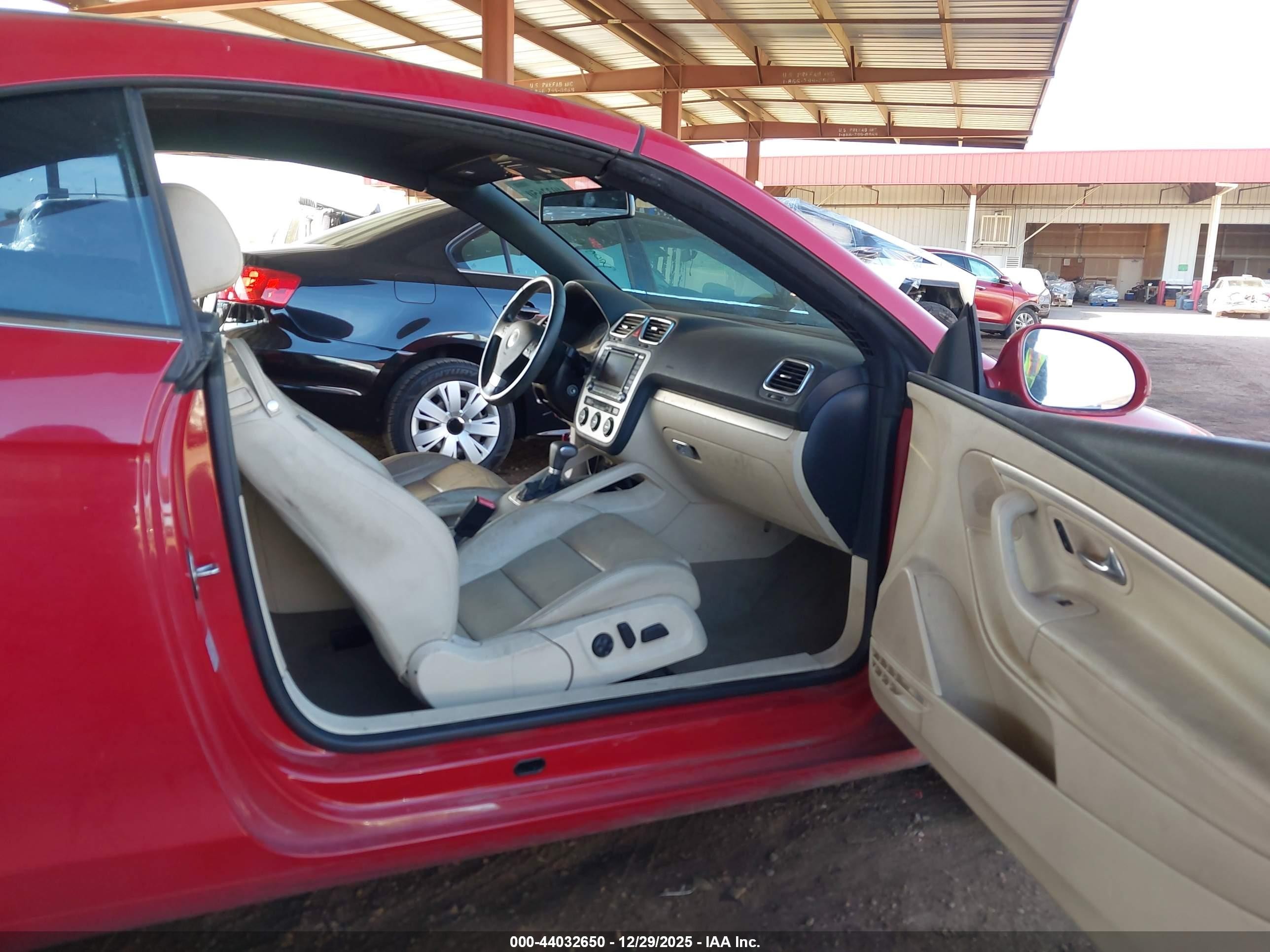 2007 Volkswagen Eos 3.2l Maroon vin: WVWDB71F67V029944