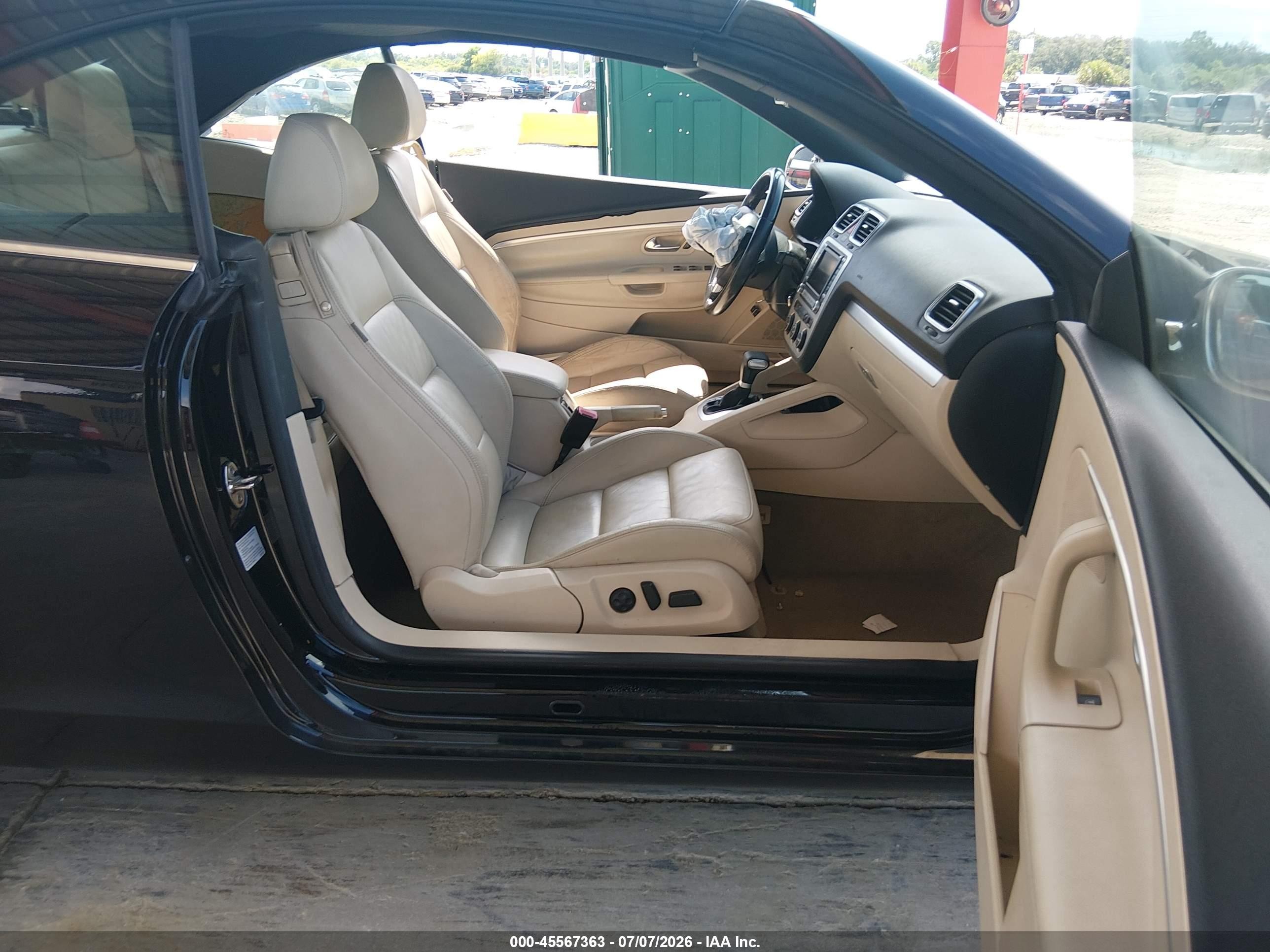 2007 Volkswagen Eos 3.2l Black vin: WVWDB71F77V034294