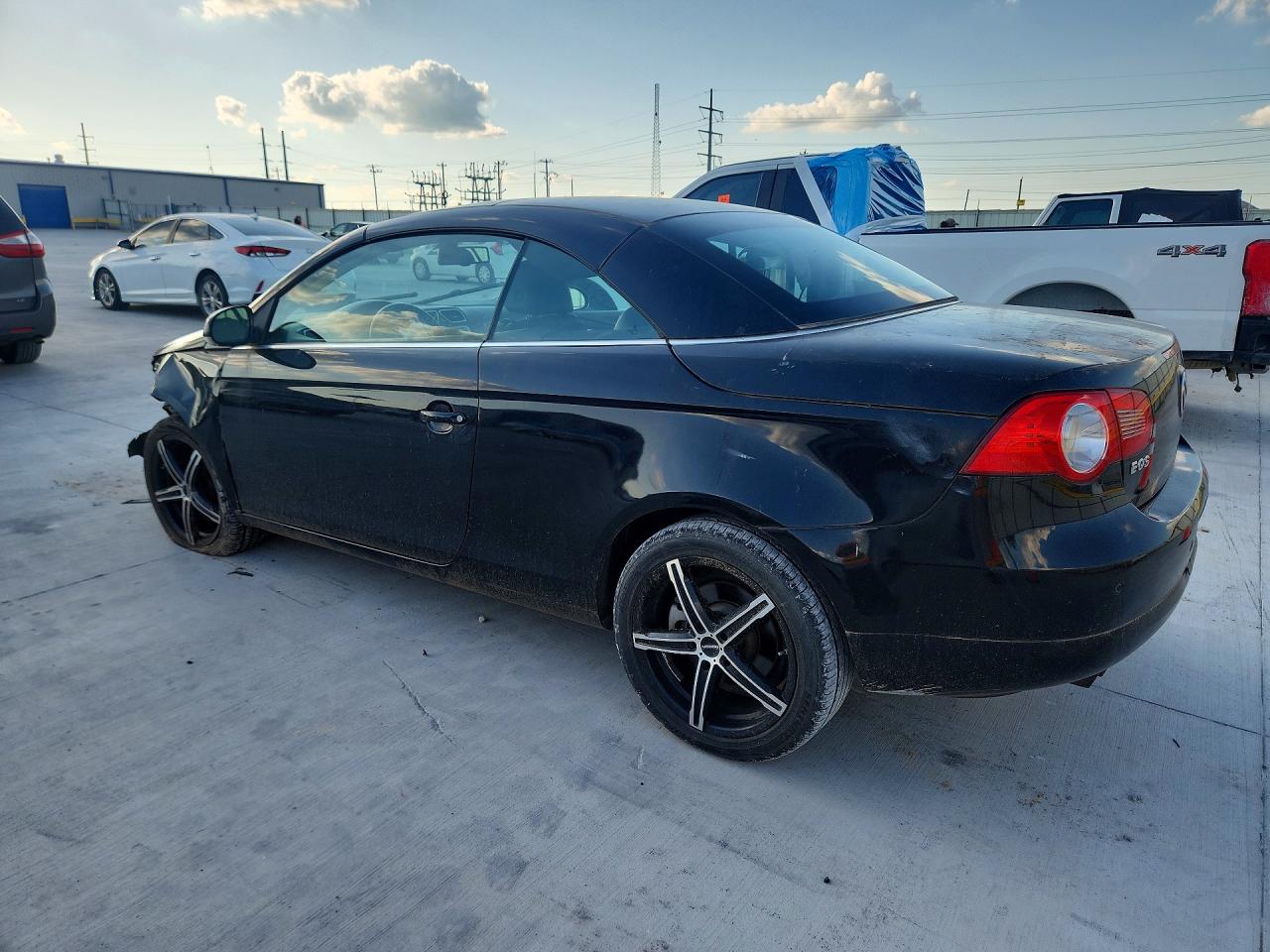 2007 Volkswagen Eos 3.2l Sport Black vin: WVWDB71F87V041285