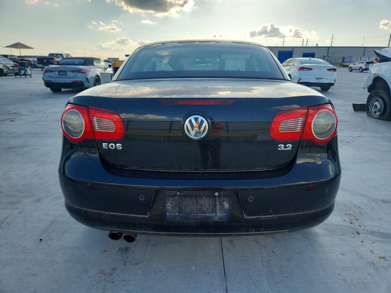 2007 Volkswagen Eos 3.2l Sport Black vin: WVWDB71F87V041285