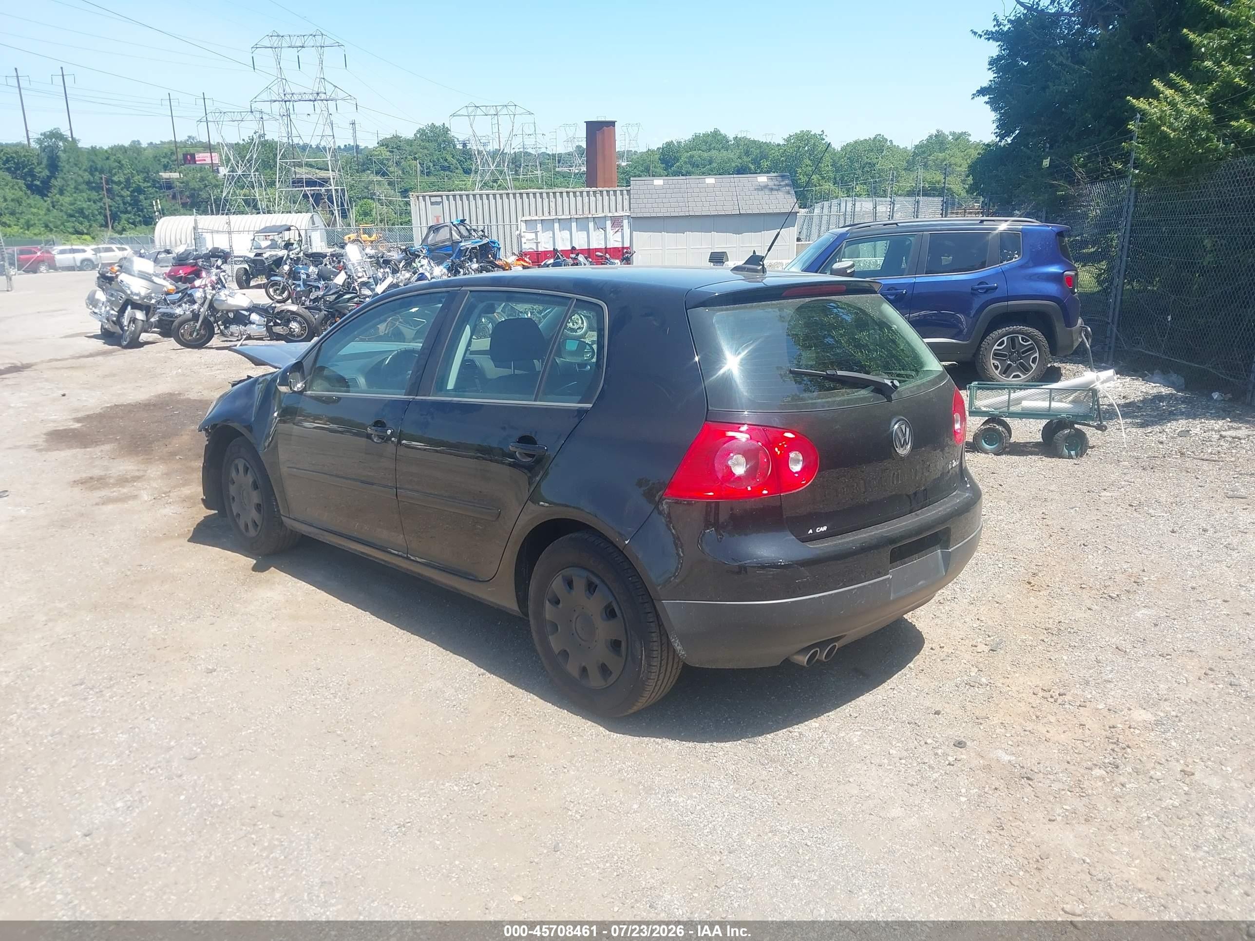 2009 Volkswagen Rabbit   Black vin: WVWDB71K09W146400