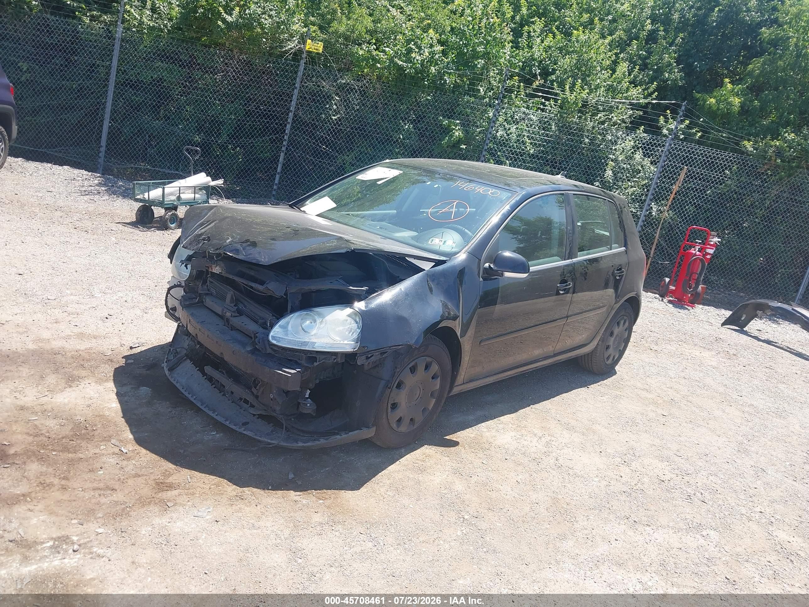 2009 Volkswagen Rabbit   Black vin: WVWDB71K09W146400