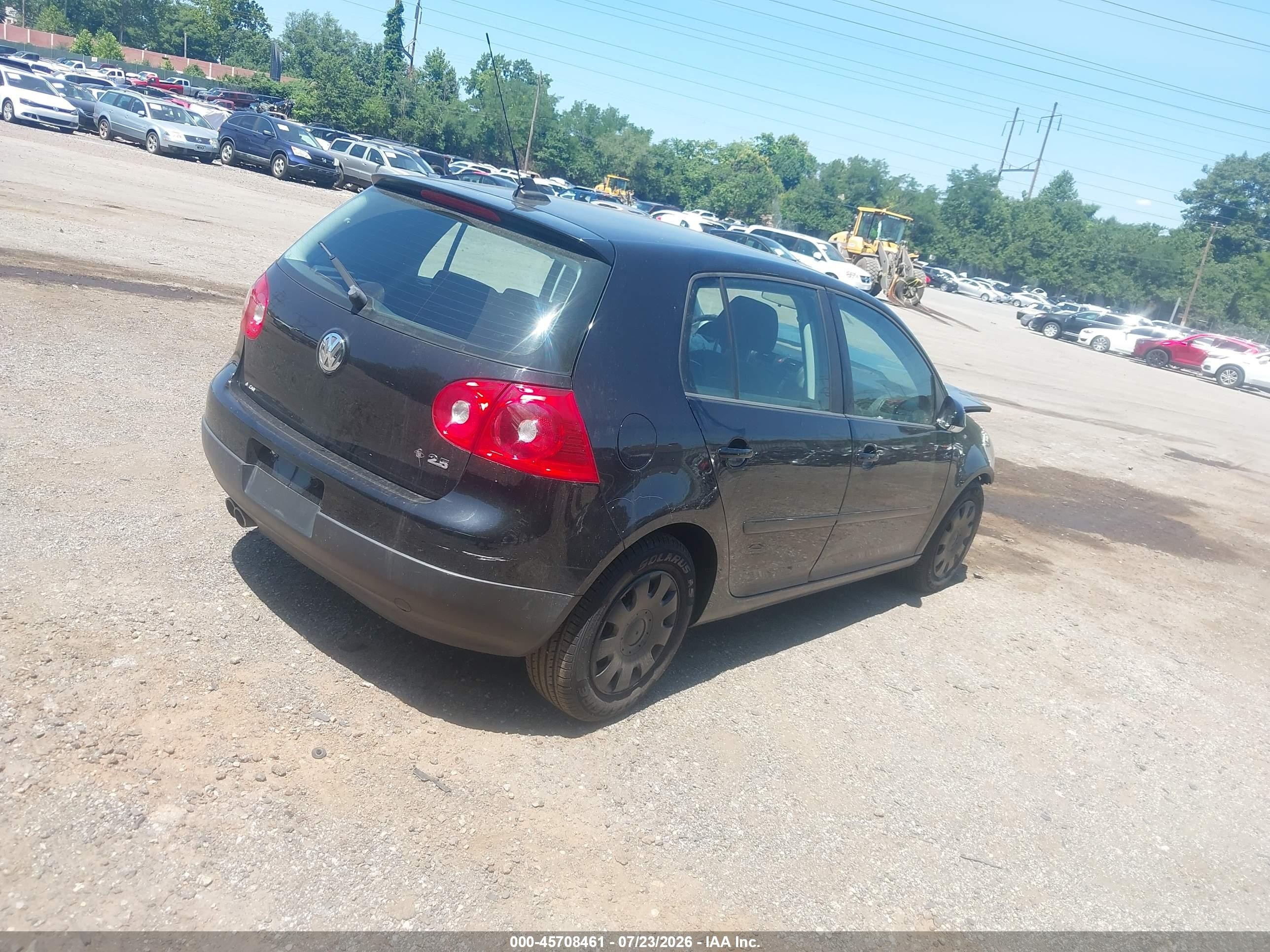2009 Volkswagen Rabbit   Black vin: WVWDB71K09W146400