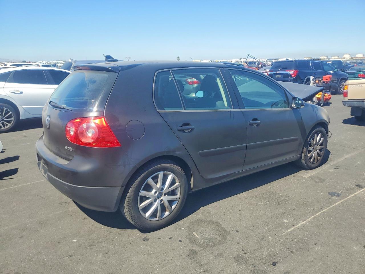 2009 Volkswagen Rabbit Black vin: WVWDB71K49W140700