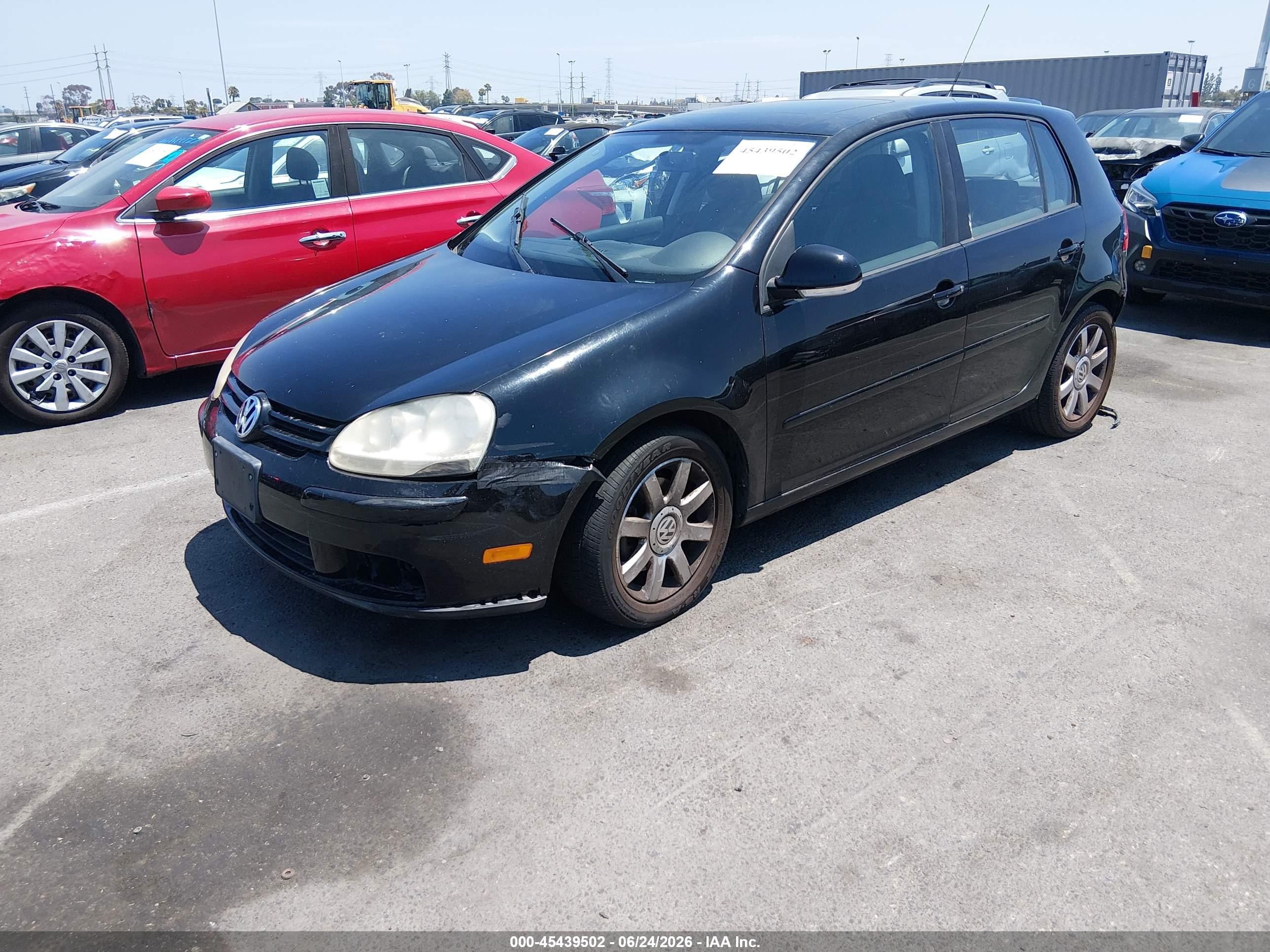 2008 Volkswagen Rabbit S Black vin: WVWDB71K88W030148