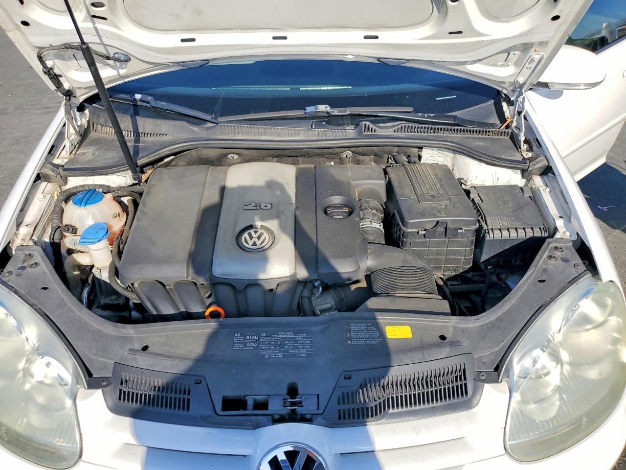 2009 Volkswagen Rabbit White vin: WVWDB71K89W130705