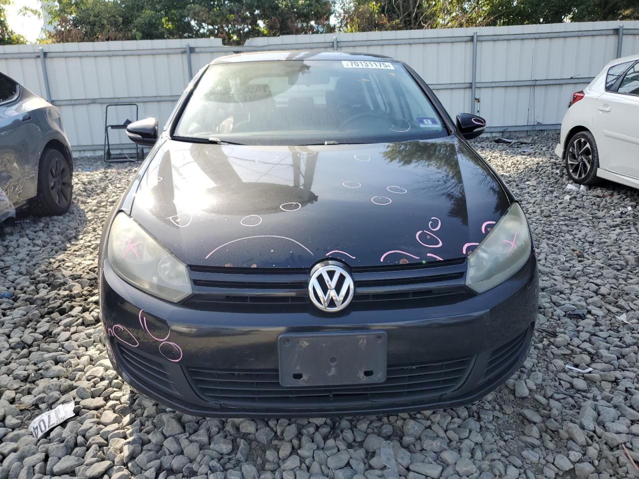 2010 Volkswagen Golf Black vin: WVWDB7AJ0AW386560