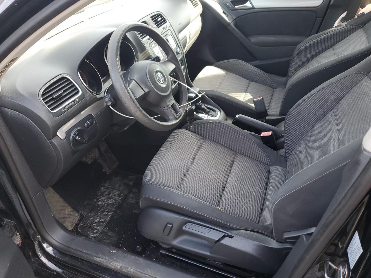 2010 Volkswagen Golf Black vin: WVWDB7AJ0AW386560