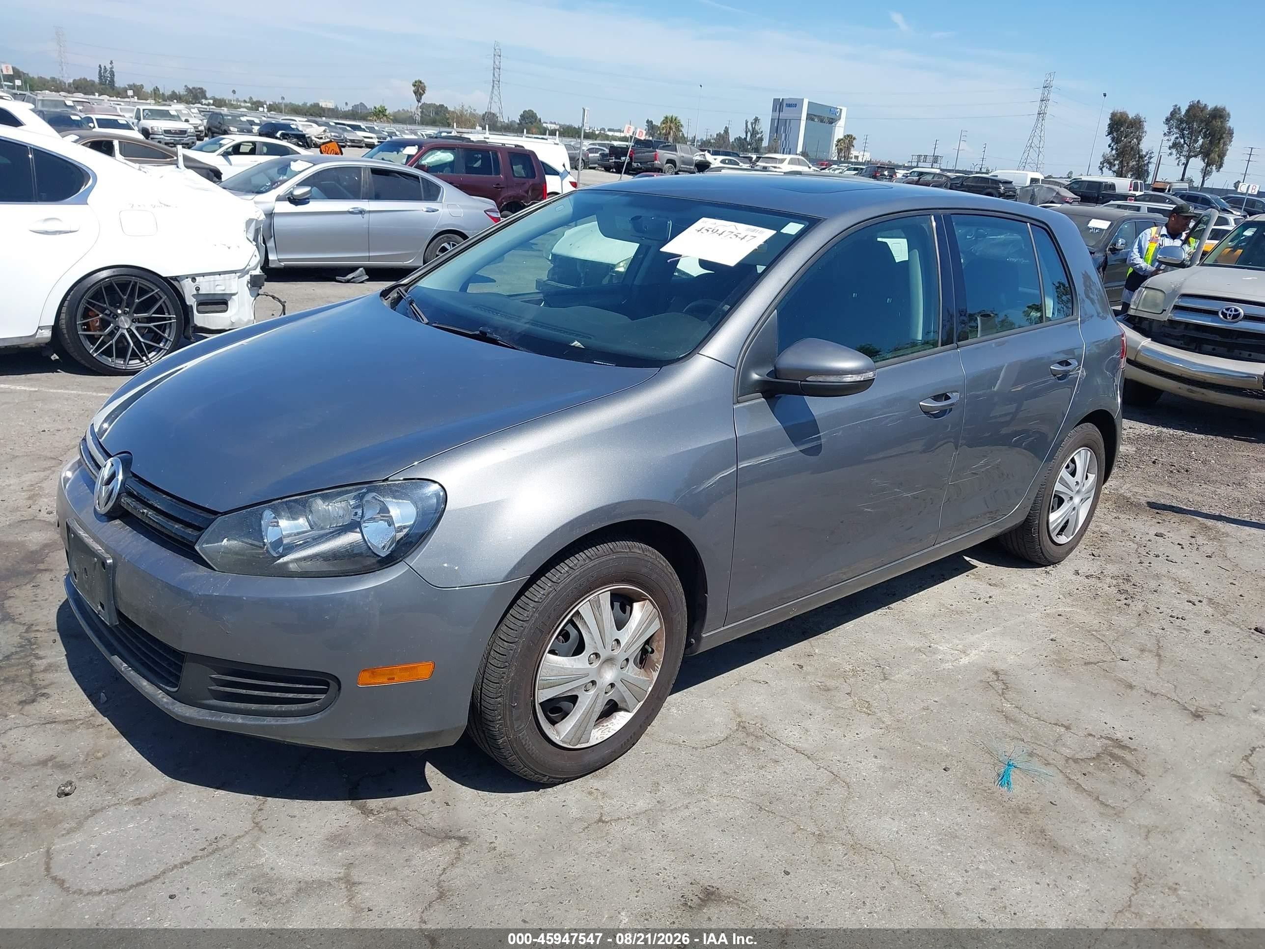 2012 Volkswagen Golf 2.5l 4-door Серый vin: WVWDB7AJ0CW249766