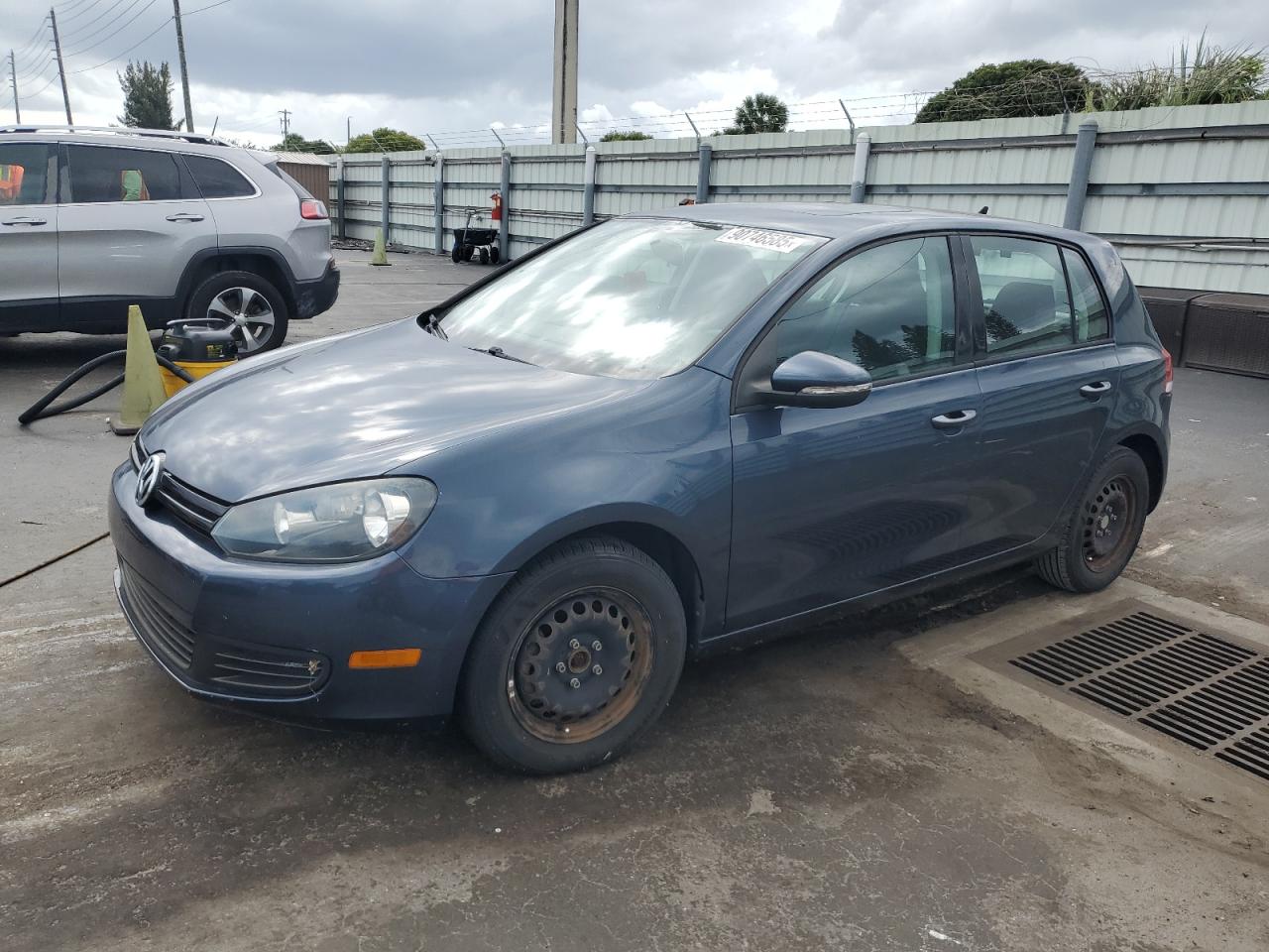 2014 Volkswagen Golf Blue vin: WVWDB7AJ0EW003772
