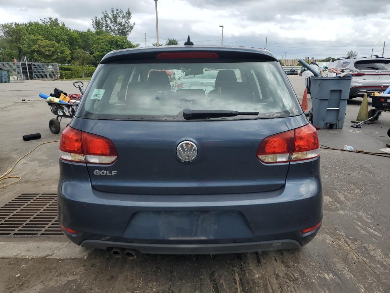 2014 Volkswagen Golf Blue vin: WVWDB7AJ0EW003772