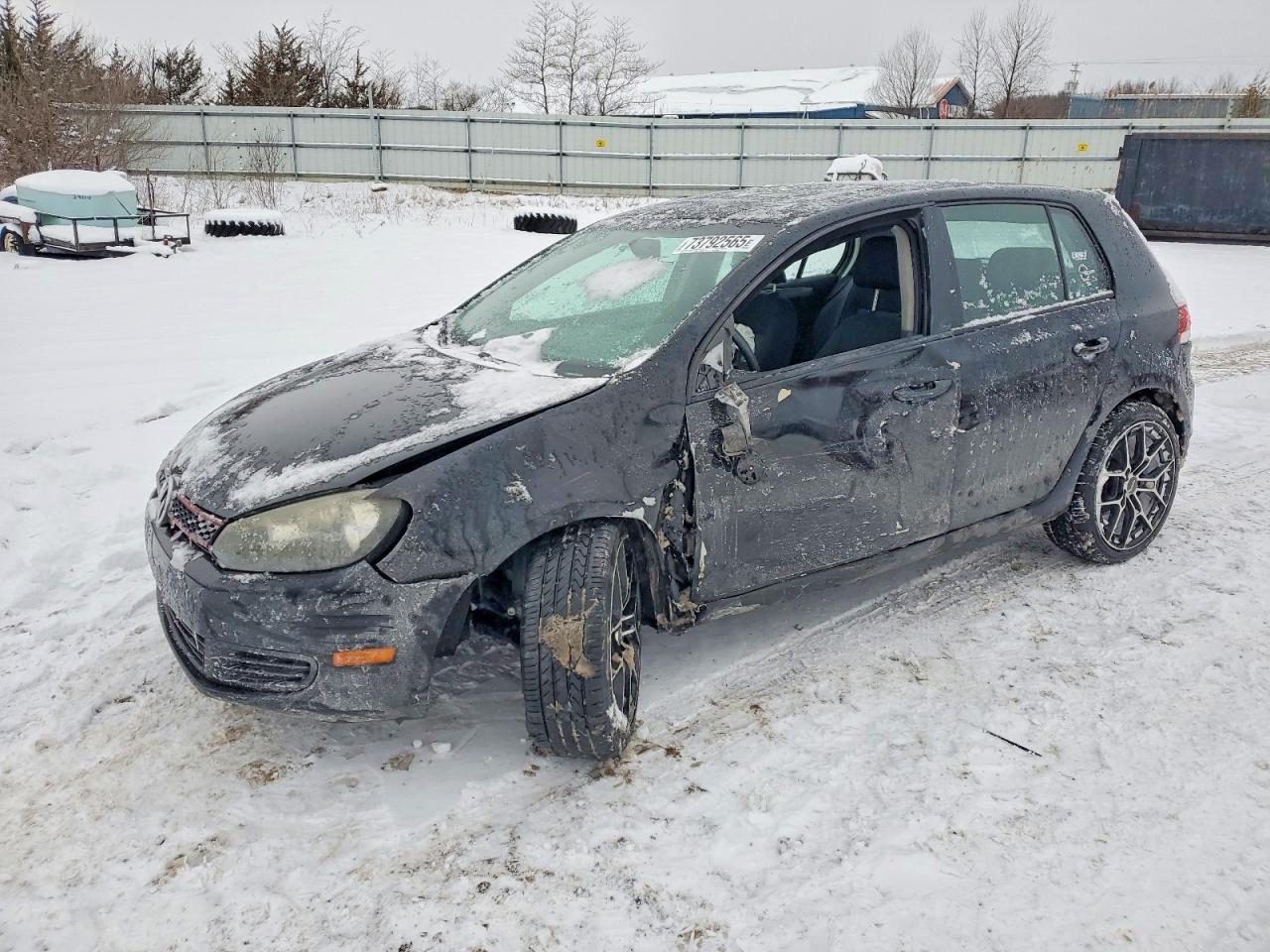 2010 Volkswagen Golf Черный vin: WVWDB7AJ1AW414897
