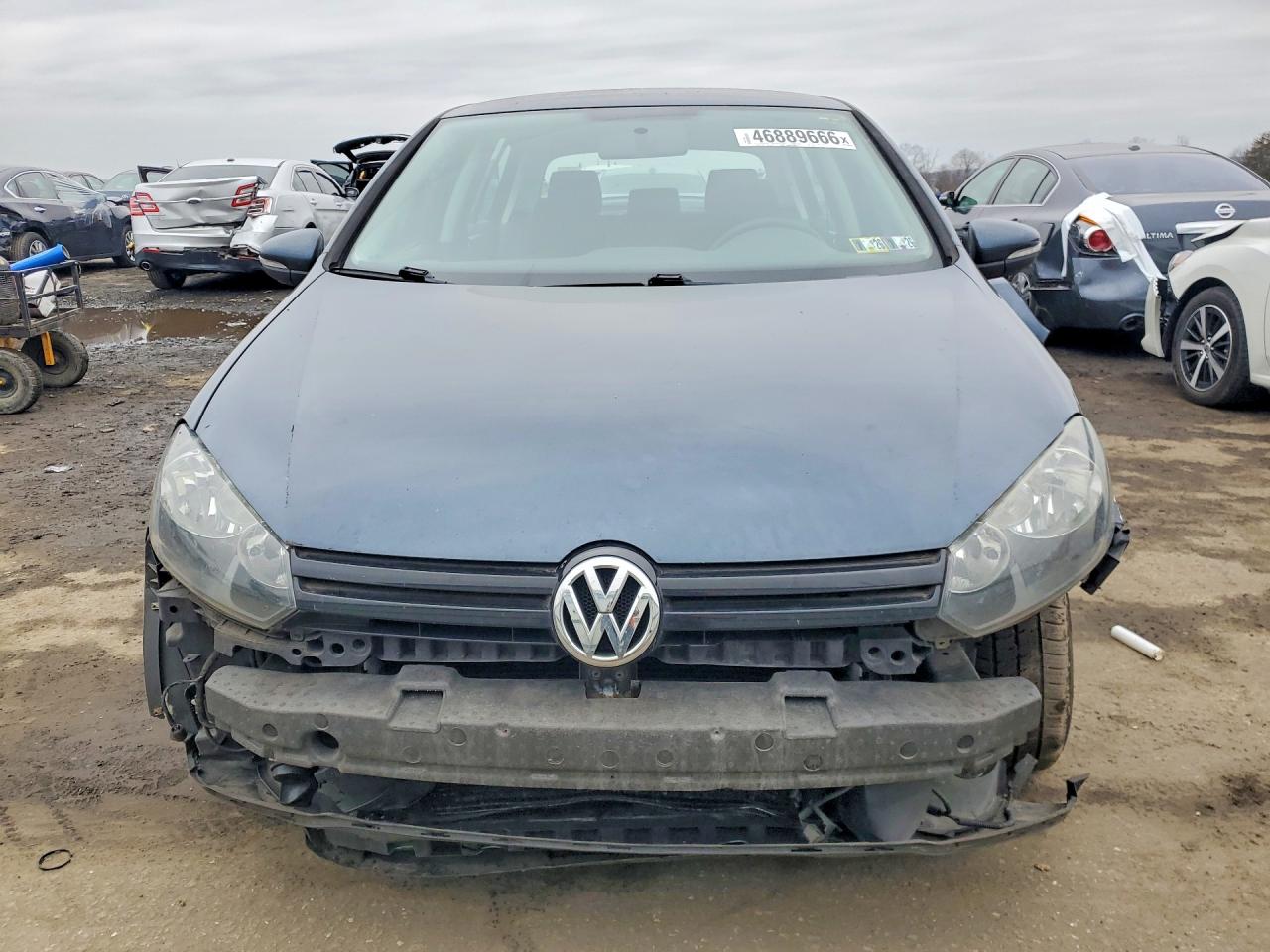 2012 Volkswagen Golf Синий vin: WVWDB7AJ1CW147022