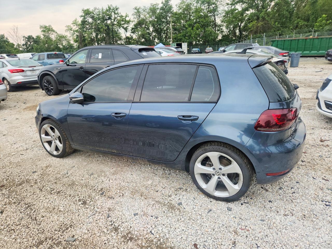 2012 Volkswagen Golf Blue vin: WVWDB7AJ1CW320618