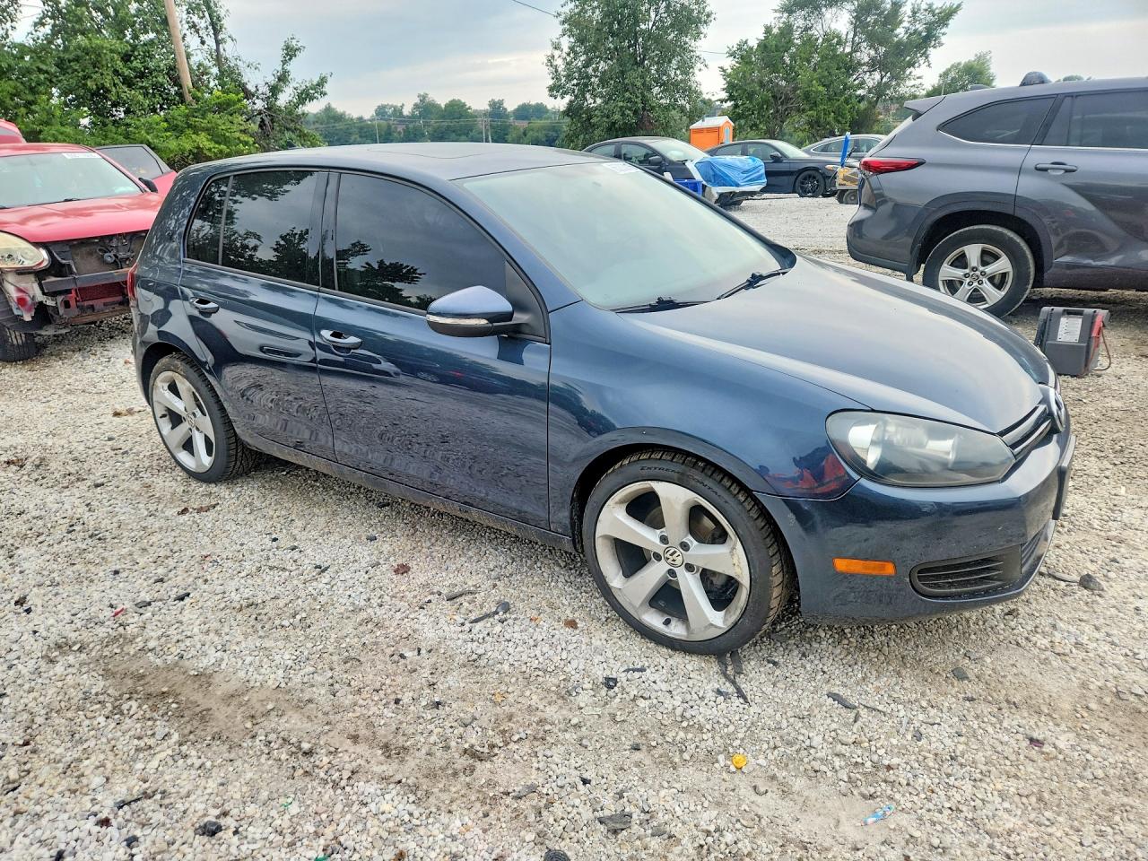 2012 Volkswagen Golf Blue vin: WVWDB7AJ1CW320618