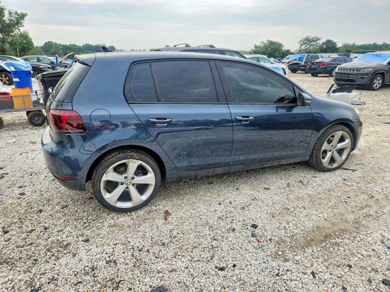 2012 Volkswagen Golf Blue vin: WVWDB7AJ1CW320618