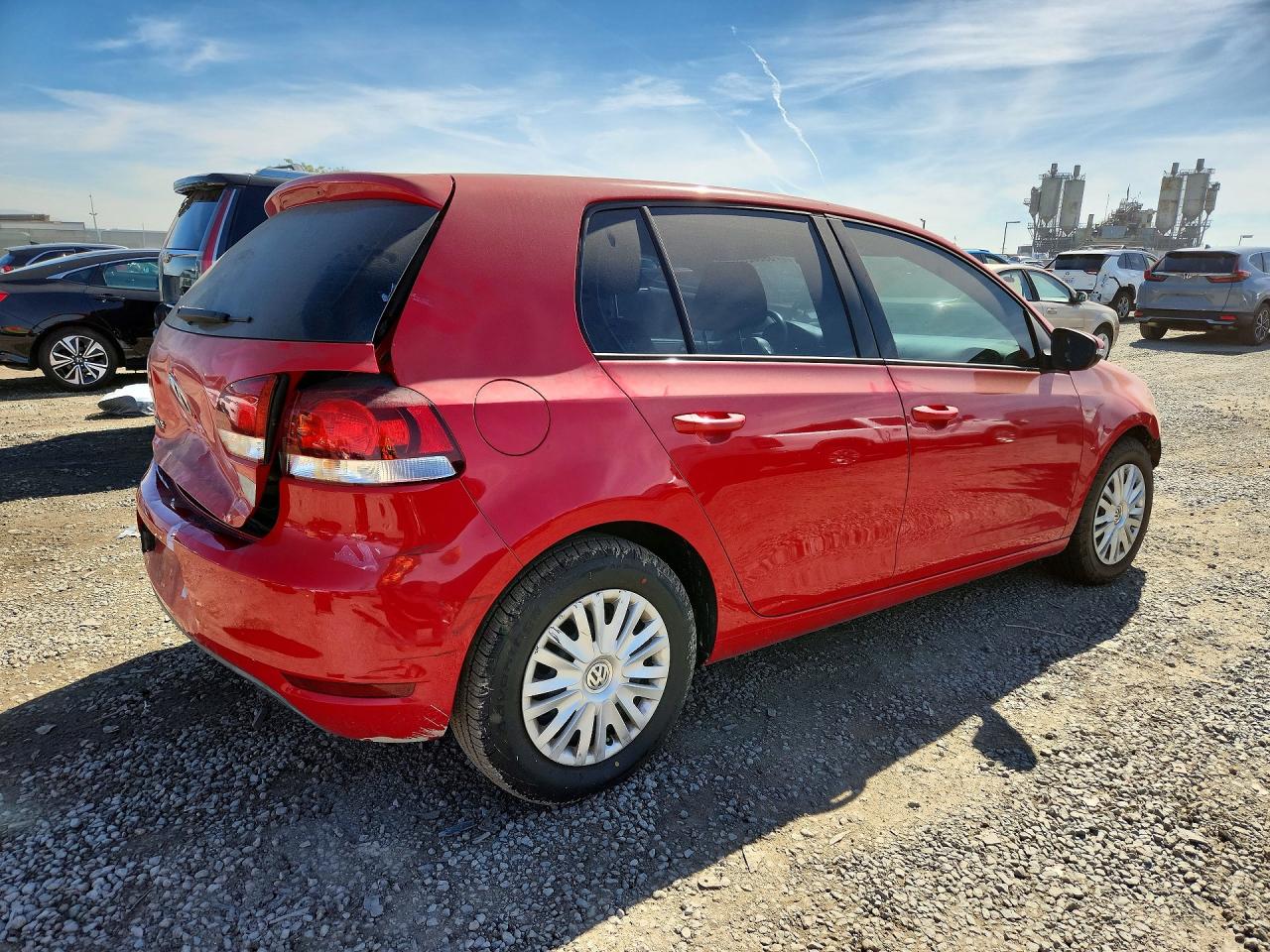 2013 Volkswagen Golf Red vin: WVWDB7AJ1DW072310