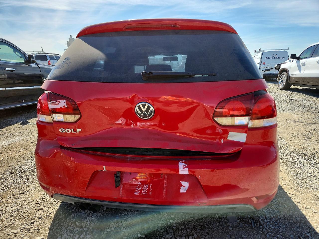 2013 Volkswagen Golf Red vin: WVWDB7AJ1DW072310