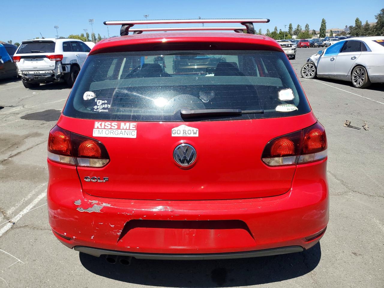 2013 Volkswagen Golf Красный vin: WVWDB7AJ1DW093755