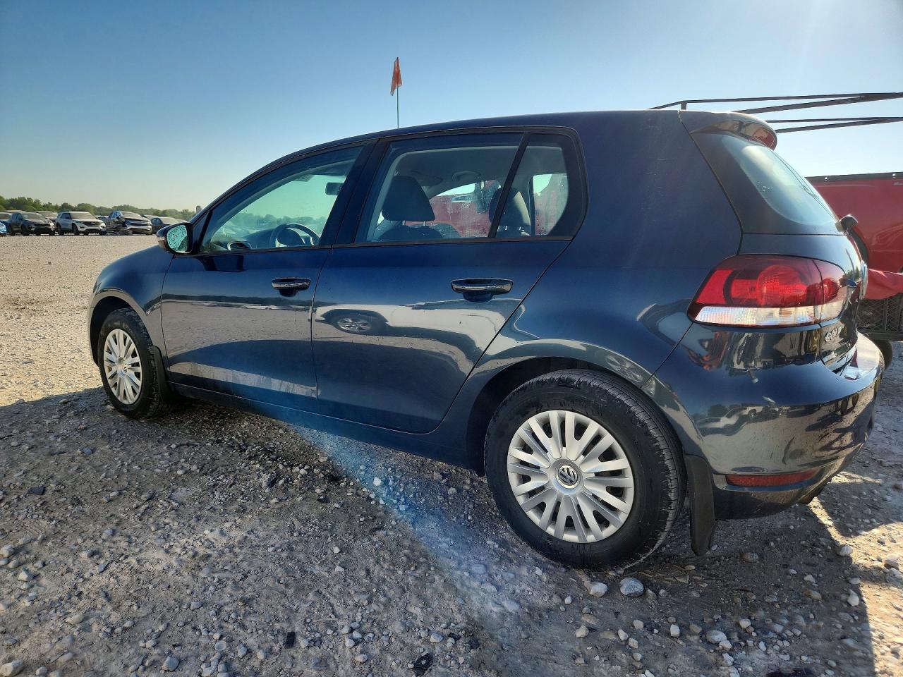 2014 Volkswagen Golf Blue vin: WVWDB7AJ1EW001030