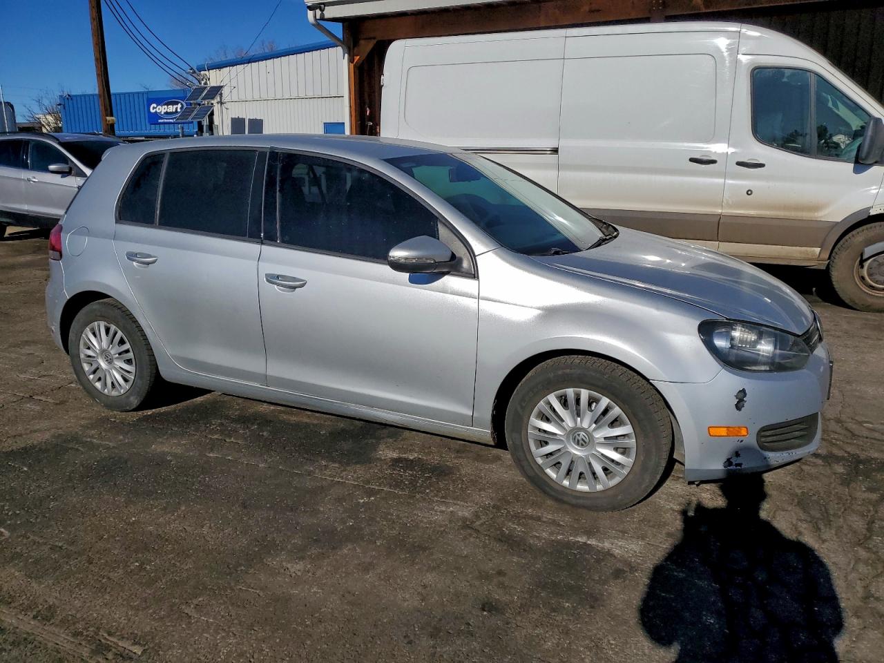 2014 Volkswagen Golf Silver vin: WVWDB7AJ1EW005692