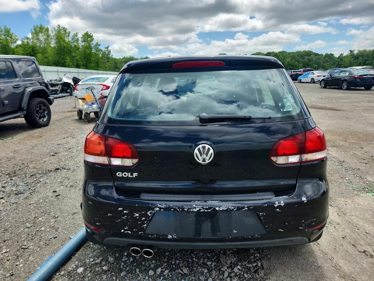 2011 Volkswagen Golf Black vin: WVWDB7AJ2BW336311