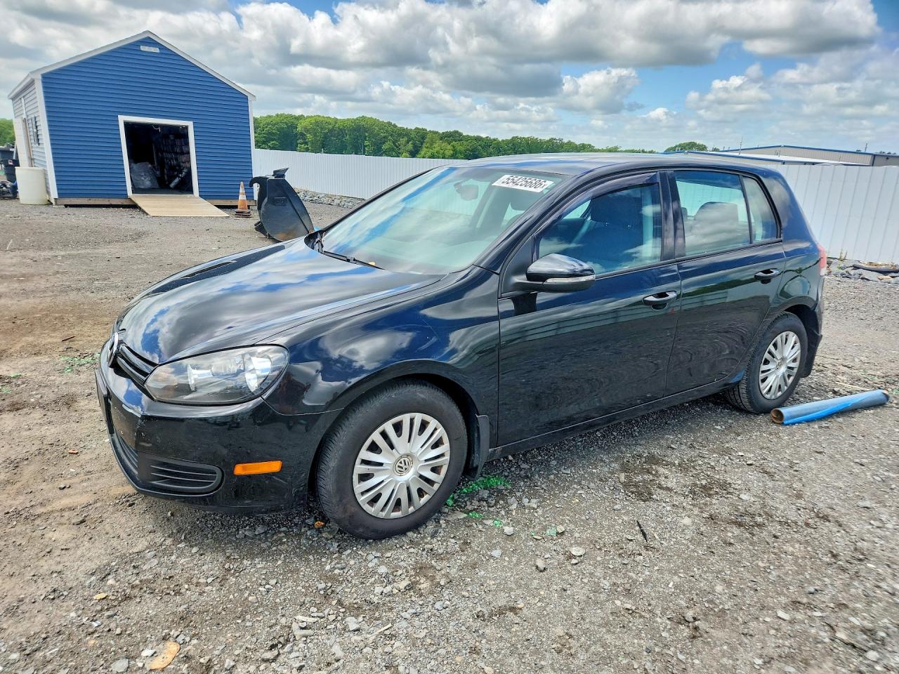 2011 Volkswagen Golf Black vin: WVWDB7AJ2BW336311