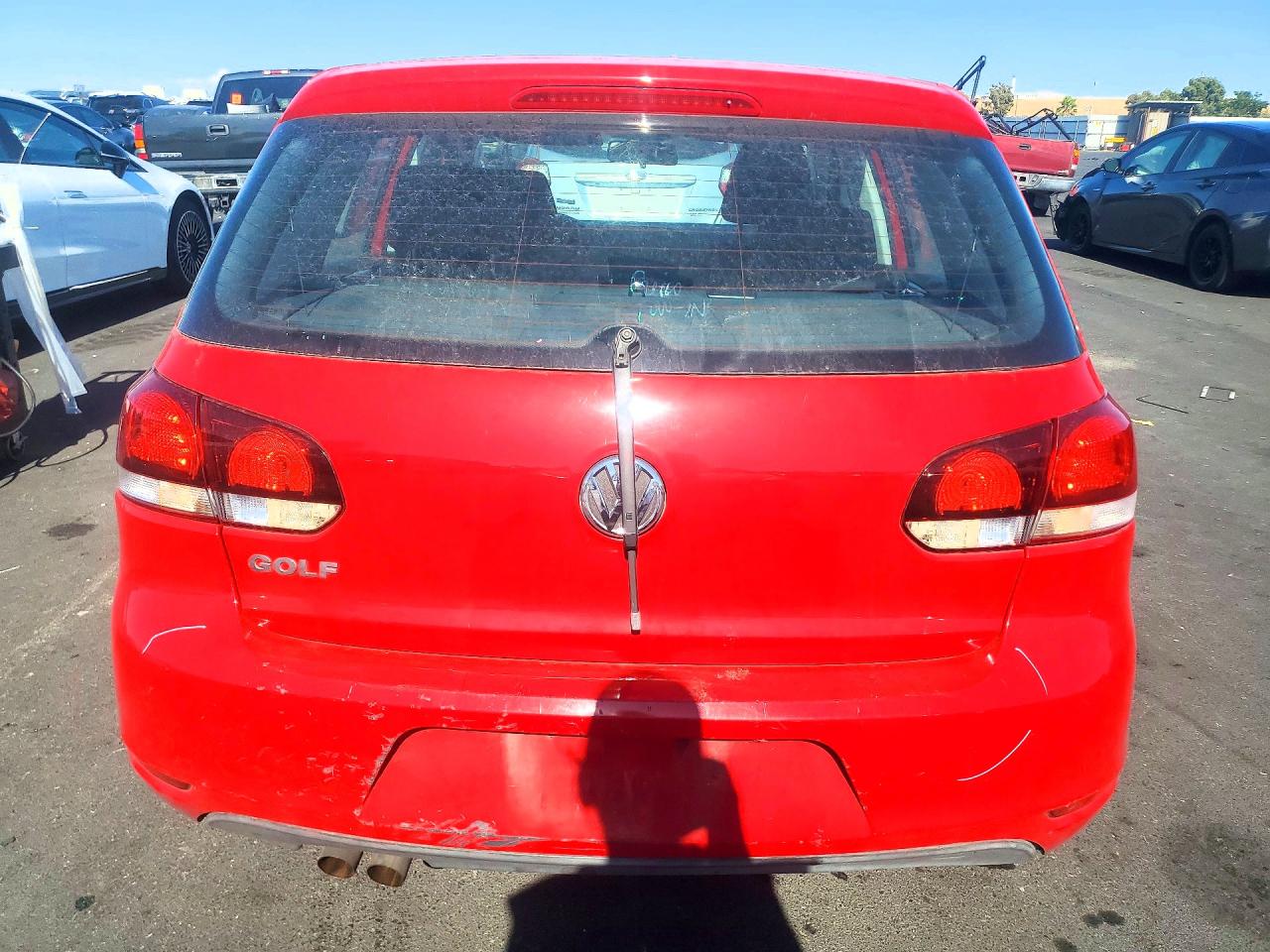 2012 Volkswagen Golf Красный vin: WVWDB7AJ2CW241443