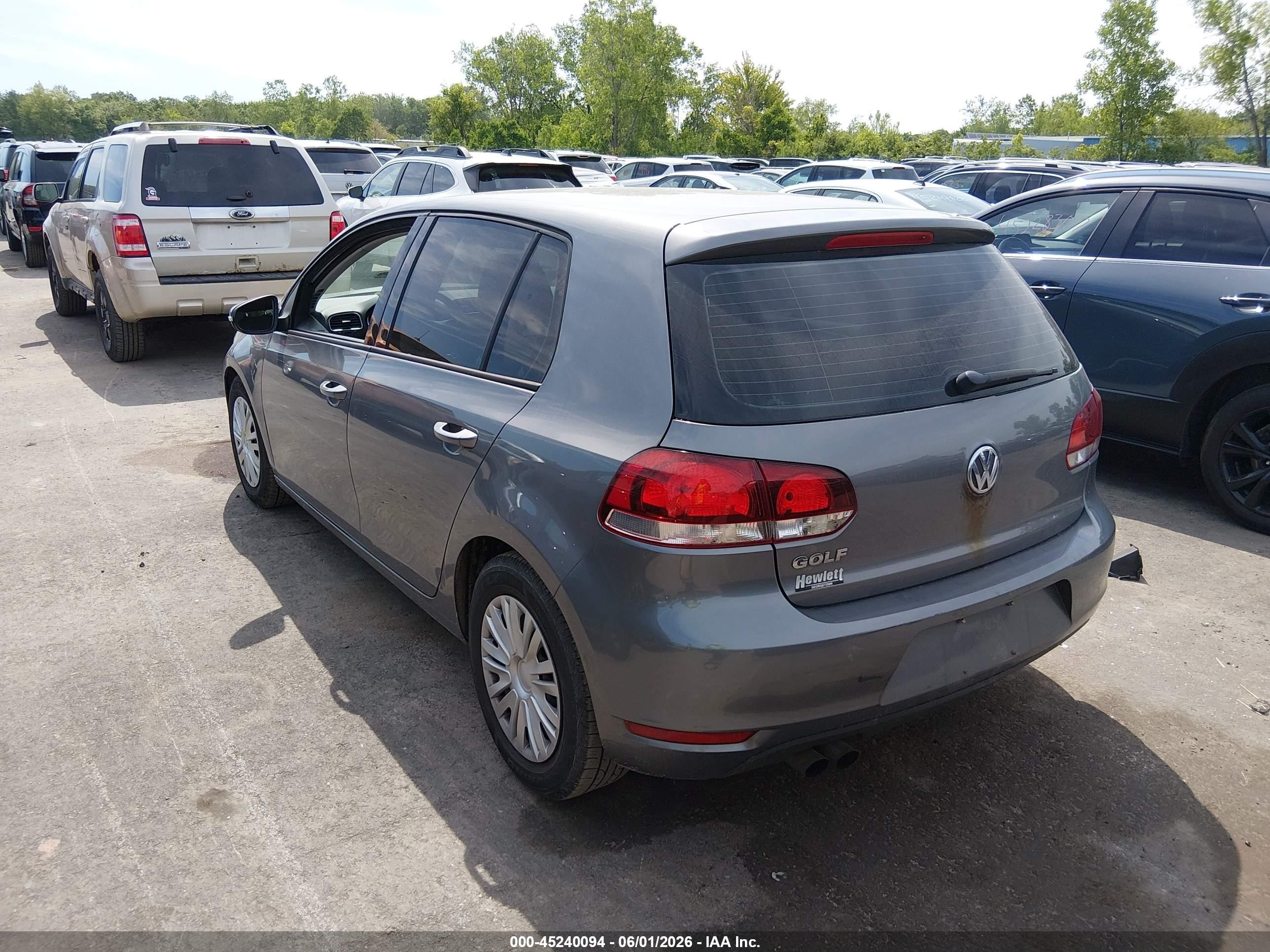 2012 Volkswagen Golf 2.5l 4-door Серый vin: WVWDB7AJ2CW336889
