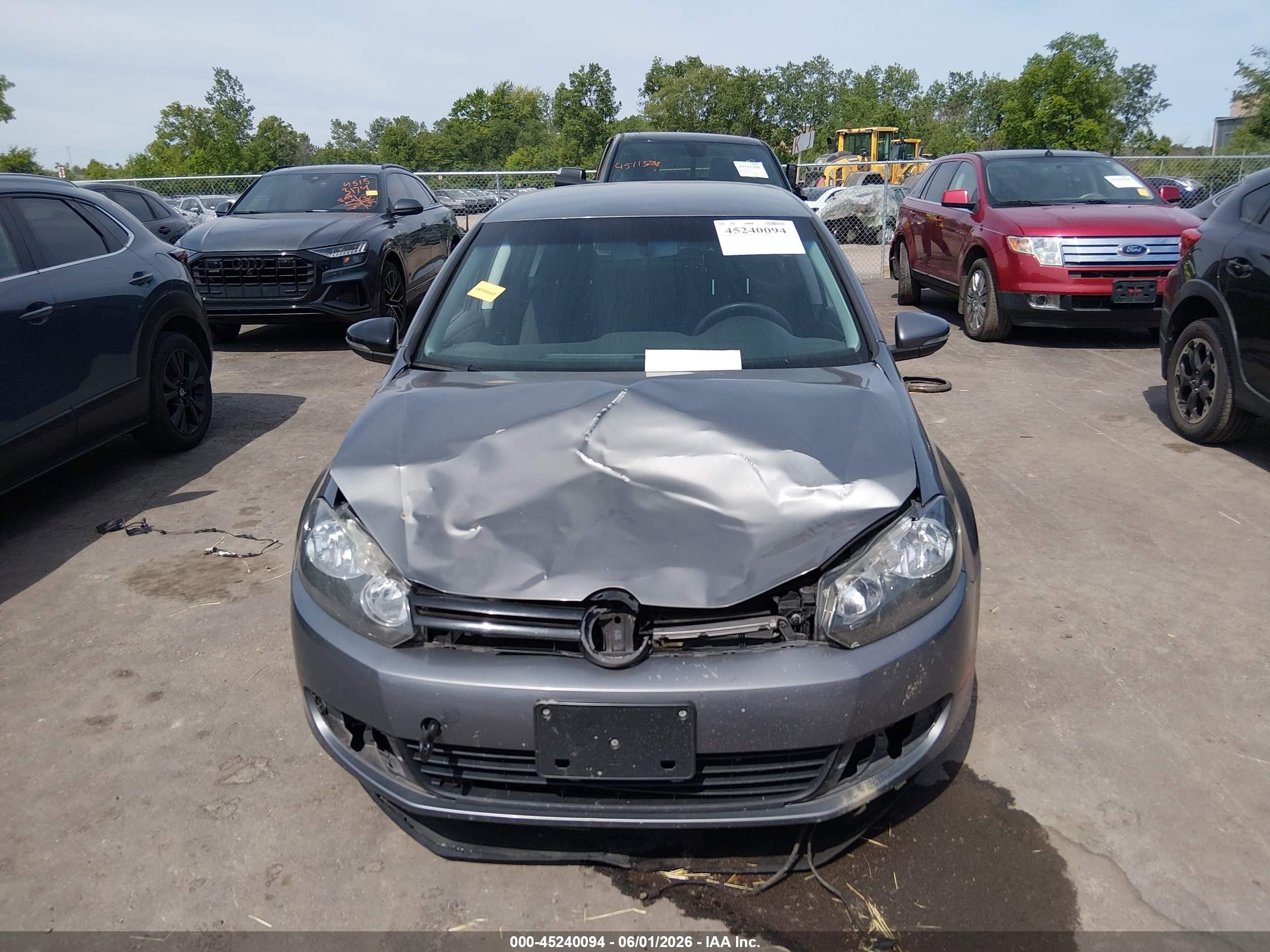 2012 Volkswagen Golf 2.5l 4-door Серый vin: WVWDB7AJ2CW336889