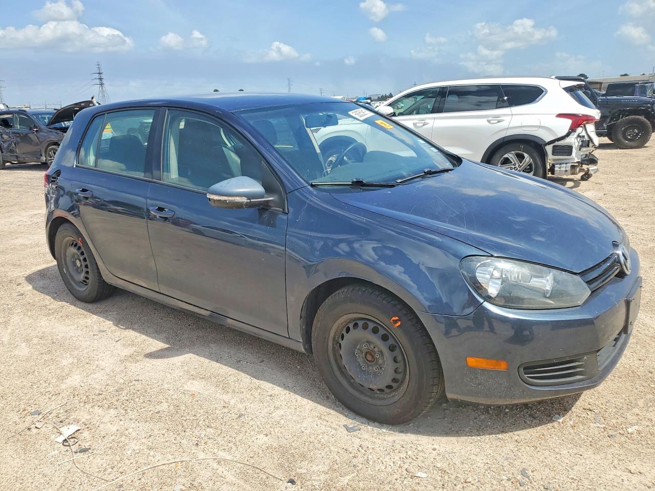 2013 Volkswagen Golf Black vin: WVWDB7AJ2DW027148