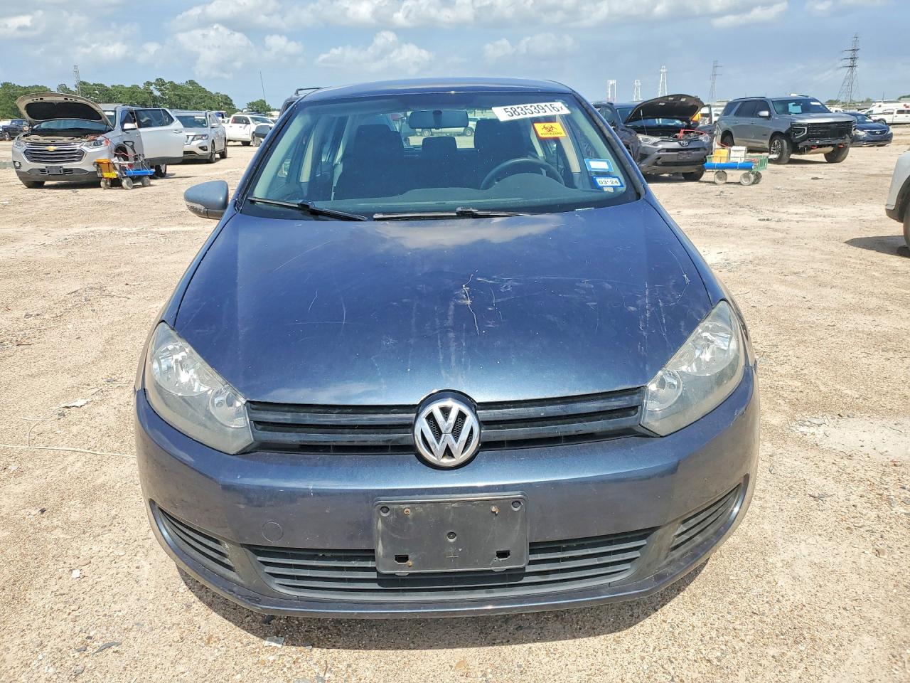 2013 Volkswagen Golf Black vin: WVWDB7AJ2DW027148