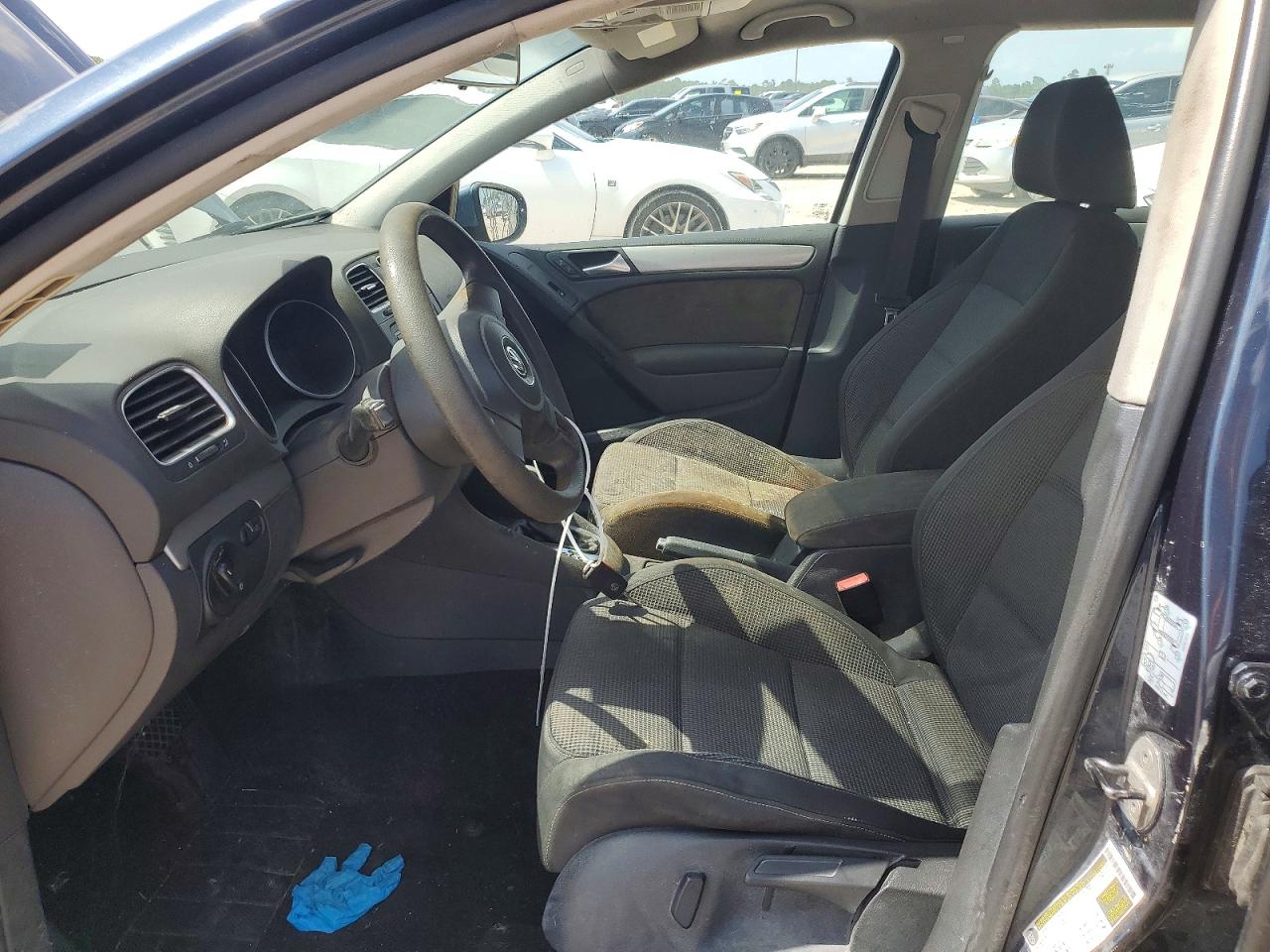 2013 Volkswagen Golf Black vin: WVWDB7AJ2DW027148