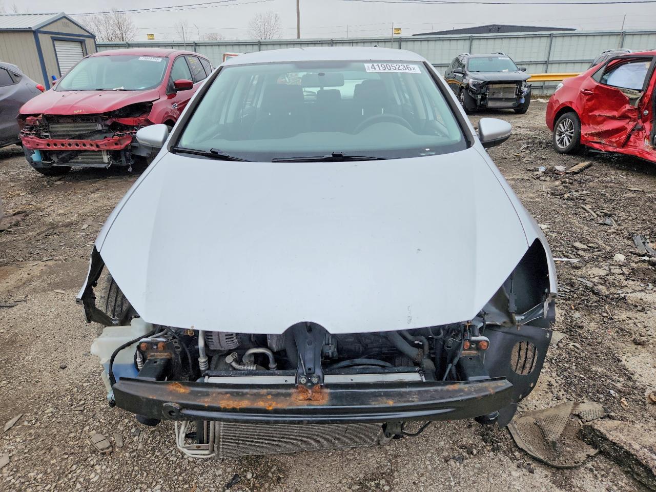 2014 Volkswagen Golf Silver vin: WVWDB7AJ2EW005507