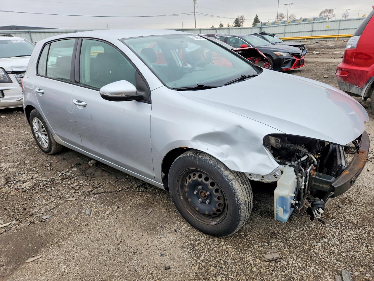 2014 Volkswagen Golf Silver vin: WVWDB7AJ2EW005507