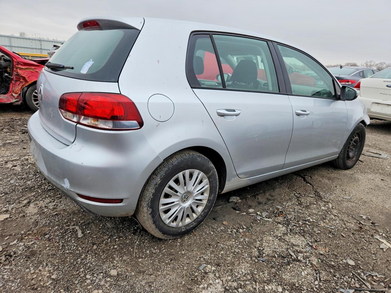 2014 Volkswagen Golf Silver vin: WVWDB7AJ2EW005507