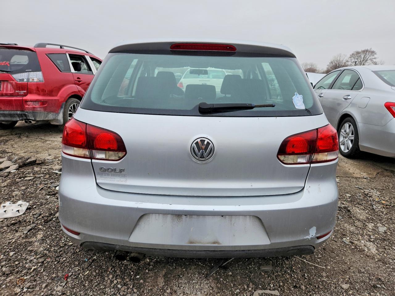 2014 Volkswagen Golf Silver vin: WVWDB7AJ2EW005507