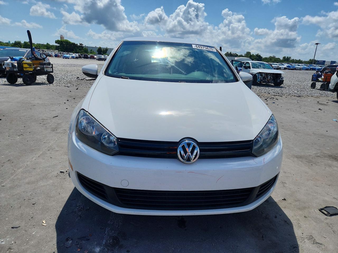2014 Volkswagen Golf White vin: WVWDB7AJ2EW007970