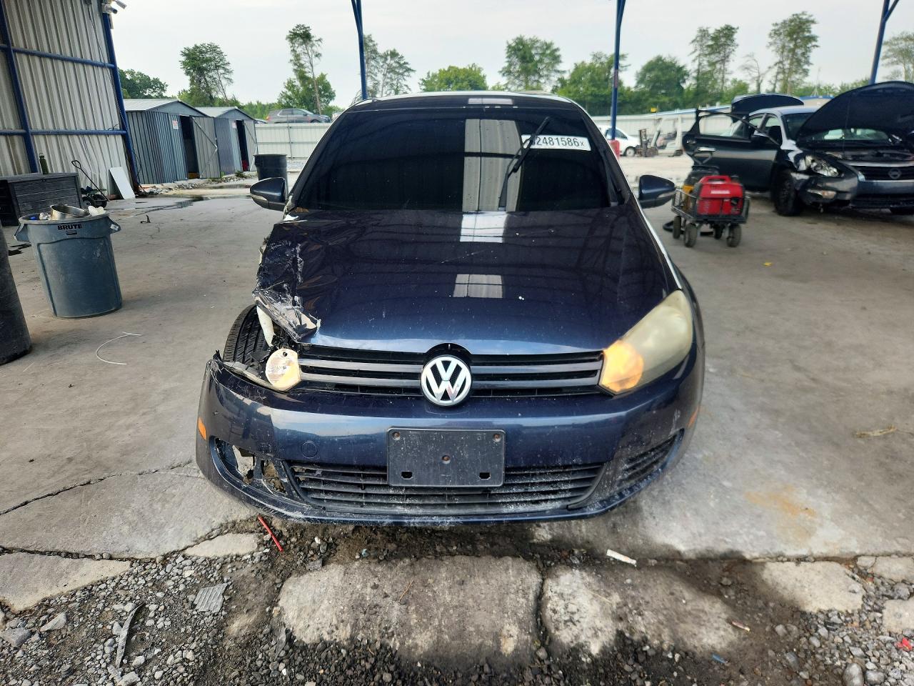 2012 Volkswagen Golf Серый vin: WVWDB7AJ3CW323553