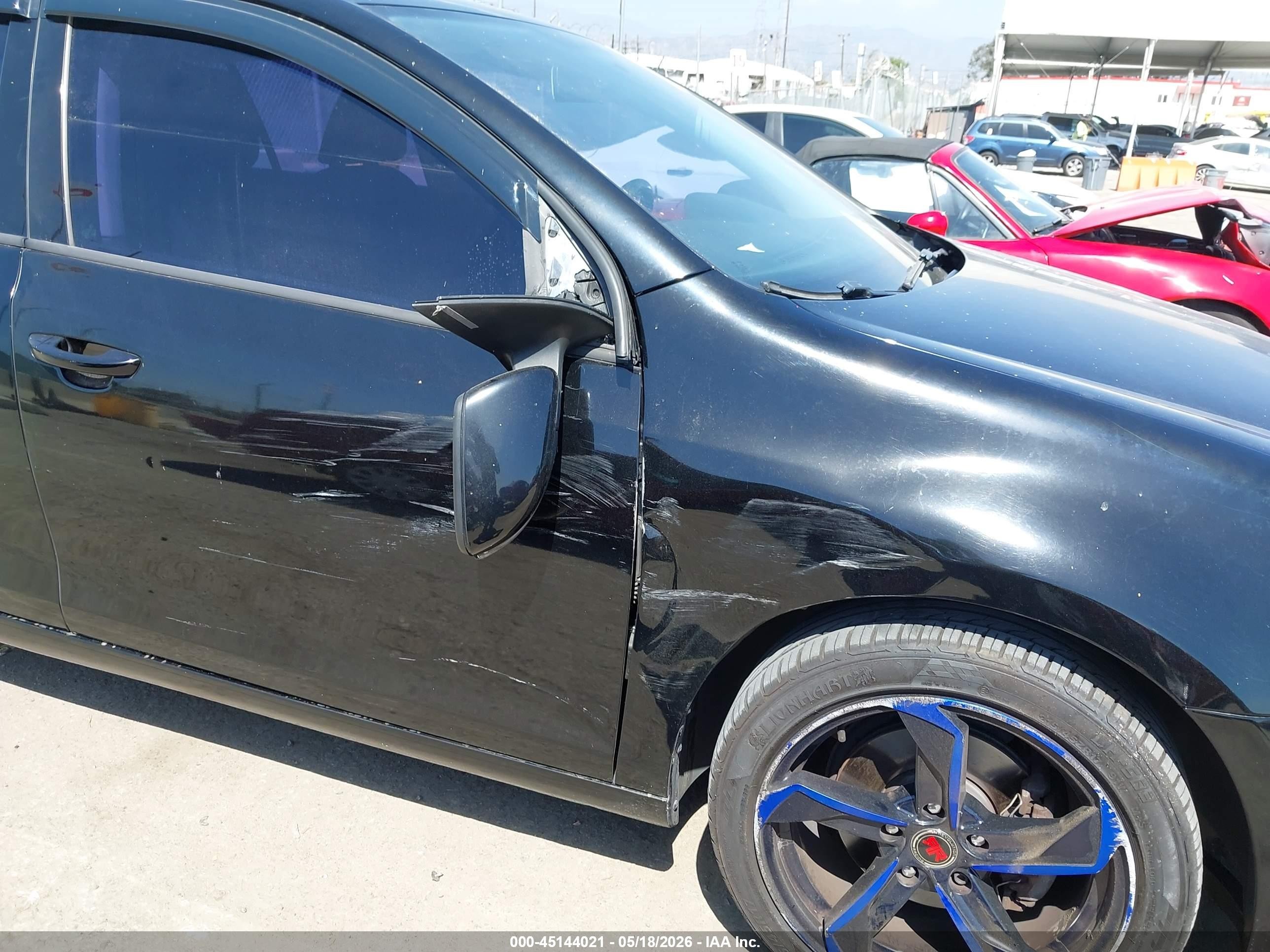 2013 Volkswagen Golf 2.5l 4-door Black vin: WVWDB7AJ3DW015767