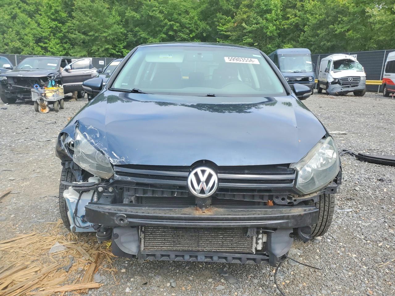 2013 Volkswagen Golf Blue vin: WVWDB7AJ3DW135830