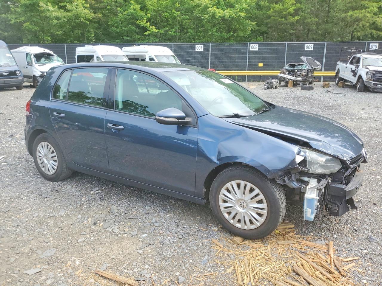 2013 Volkswagen Golf Blue vin: WVWDB7AJ3DW135830
