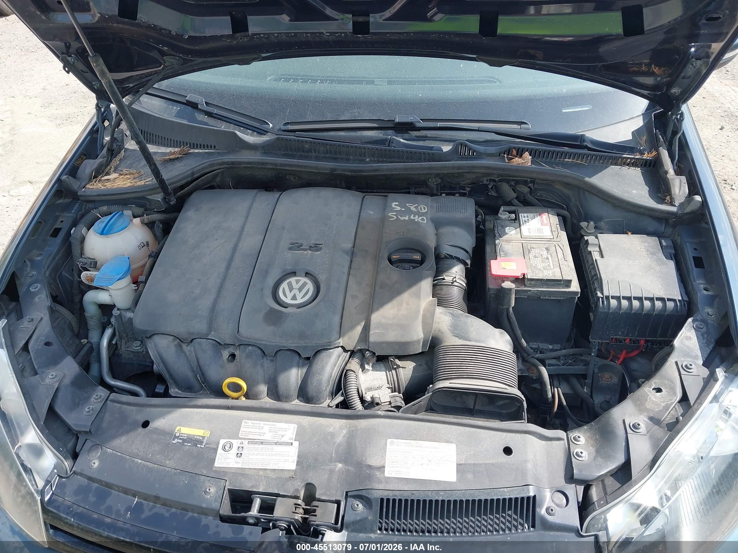 2013 Volkswagen Golf 2.5l 4-door Blue vin: WVWDB7AJ3DW140591